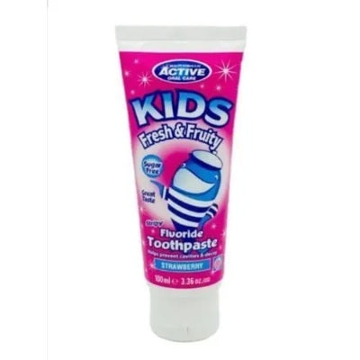 Beauty Formulas Kids Strawberry Fluoride Toothpaste Sugar-Free 100 ml