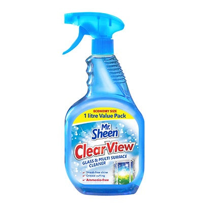 Mr Sheen Clear View Glass & Multi-Surface Cleaner 1 L