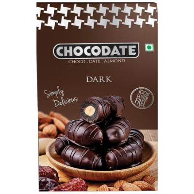 Chocodate Dark Chocolate With Date & Almond 100 g