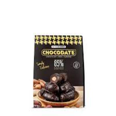 Chocodate Extra Dark 85% Cocoa Chocolate With Date & Almond 33 g