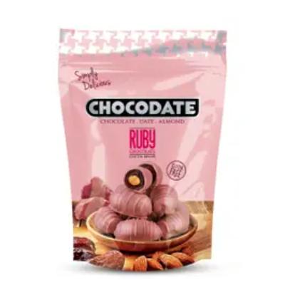 Chocodate Ruby Chocolate With Date & Almond 100 g