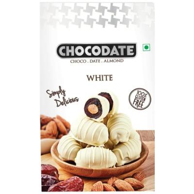 Chocodate White Chocolate With Date & Almond 100 g