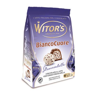 Witor's Bianco Cuore Stracciatella Filling Milk Chocolate 200 g