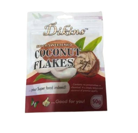 Dikins Spicy Sweetened Coconut Flakes 200 g