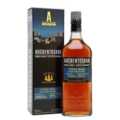 Auchentoshan Three Wood Single Malt Scotch Whisky 70 cl x6