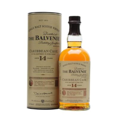 The Balvenie Single Malt Scotch Whisky Caribbean Cask Aged 14 Years 70 cl x6