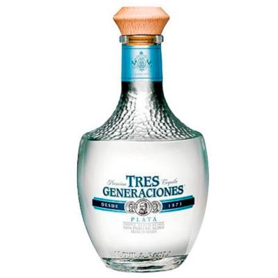 Sauza Tres Plata Generaciones Tequila 75 cl x6