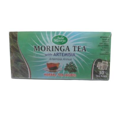 Julie Mannys Moringa Tea With Artemisia 40 g x30