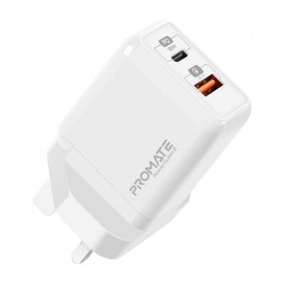 Promate Charger PowerCube-2 UK - White