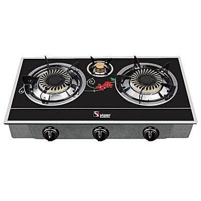 Saisho Table Top Cooker S-306BG 3 Burners - Black Gold