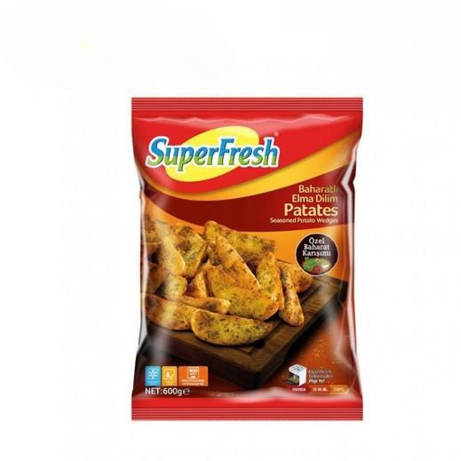 Superfresh Seasoned Potato Wedegs 600 g