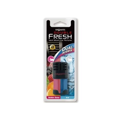 Aromate Double Fresh Vent Mount Car Perfume Golden State Ice 4.5 ml x2