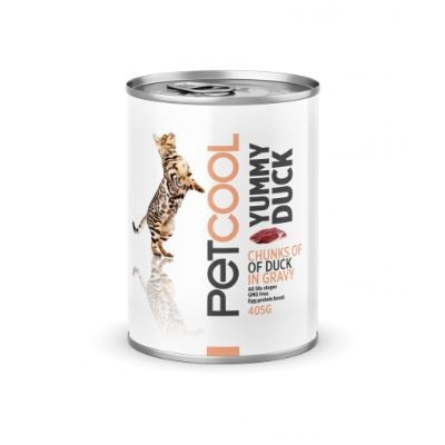 Pet Cool Yummy Duck Chunks In Gravy Cat Food 400 g