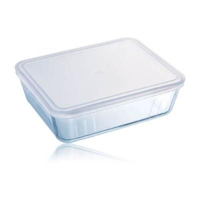 Pyrex Cook & Freeze Glass Rectangular Dish With Lid 1.5 L 242P000