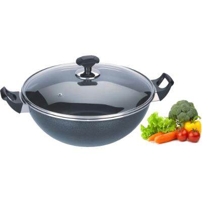 Kitchen King Krafto Proto Wok With Glass Lid 26 cm