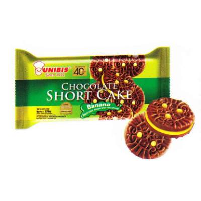 Unibis Chocolate Short Cake Banana 220 g