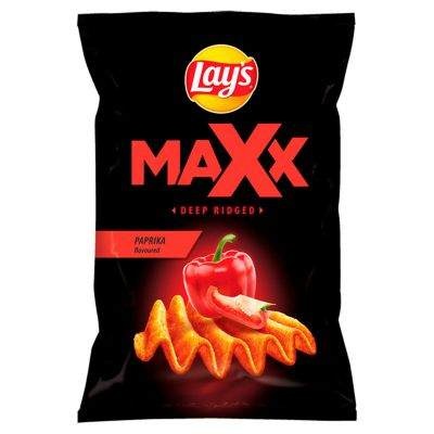 Lay's Maxx Deep Ridged Paprika Chips 130 g