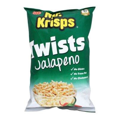 Mr Krisps Twists Jalapeno Flavor Chips 80 g