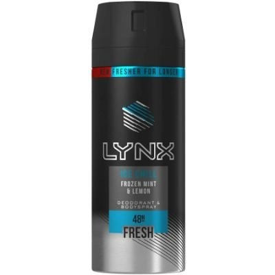 Lynx Deodorant Body Spray Ice Chill Frozen Mint & Lemon 48 Hours 150 ml