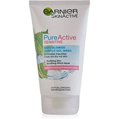 Garnier Pure Active Sensitive Anti-Blemish Gentle Gel Wash 150 ml