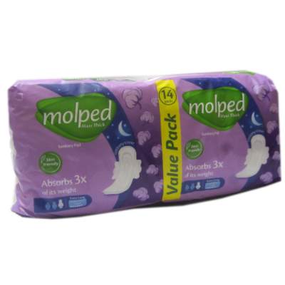 Molped Maxi Thick Sanitary Pad Extra Long x14