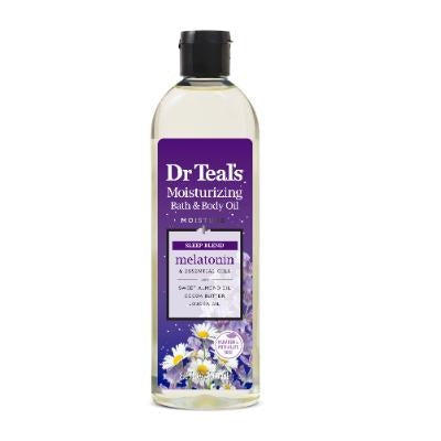 Dr Teal's Bath & Body Oil Sleep Blend Melatonin Sweet Almond, Cocoa Butter & Jojoba 260 ml