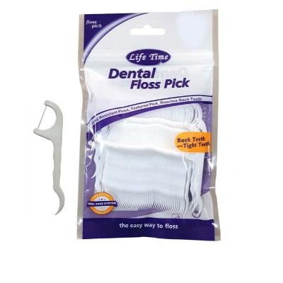 Life Time Dental Floss Pick x50