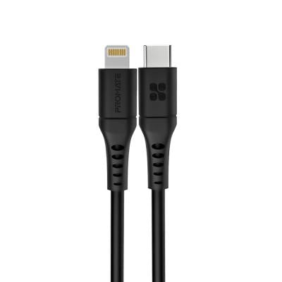 Promate Cable Powerlink USB C to Lightning Black