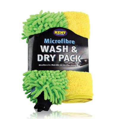 Kent Microfibre Wash & Dry Pack Q2459