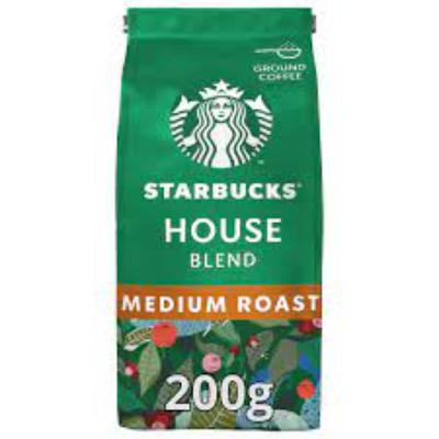 Starbucks House Blend Medium Roast Ground Coffee 200 g