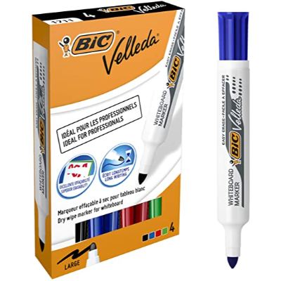 Bic Velleda Marker Set x4