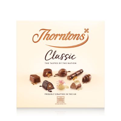 Thorntons Classic Collection Milk, Dark, White Chocolate 262 g