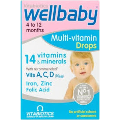 WellBaby Vitamin D3 Multivitamin Drops 30 ml (0-12 months)