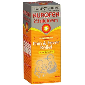 Nurofen Oral Suspension Orange 100 mg/5 ml 8 Sachets