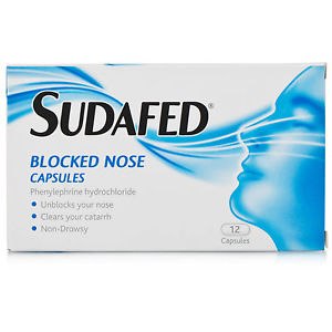 Sudafed Blocked Nose 12 Capsules