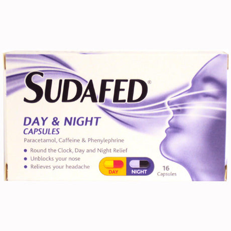 Sudafed Day & Night 16 Capsules