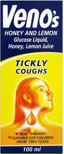 Venos Tickly Coughs Non-Drowsy Honey & Lemon 100 ml