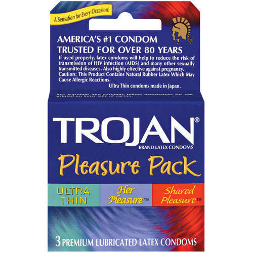 Trojan Pleasure Pack 3 Condoms