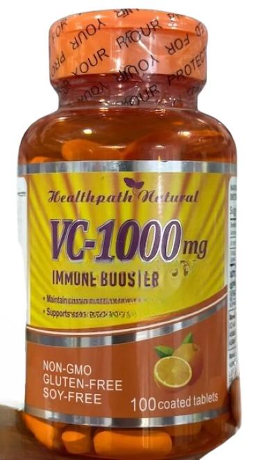 Healthpath Natural Vitamin C 1000 mg Immune Booster 100 Coated Tablets