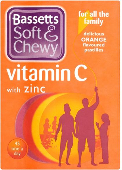 Bassetts Soft & Chewy Vitamin C With Zinc 45 Tablets