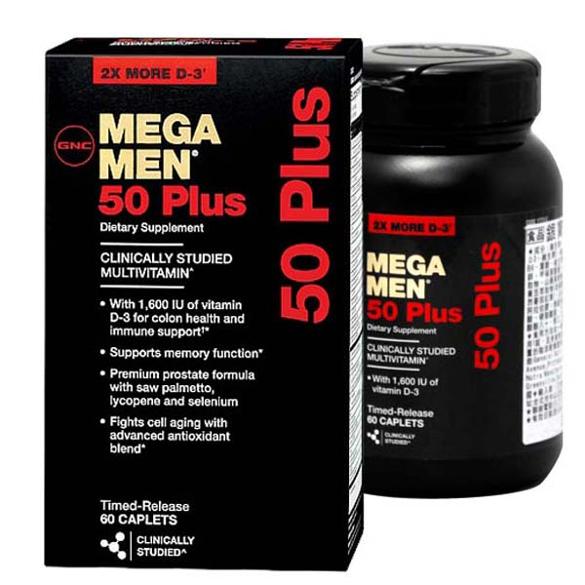 GNC Mega Men 50+ 60 Caplets