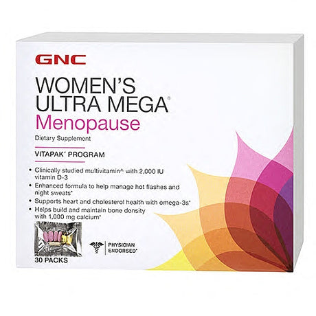 GNC Womens Ultra Mega Menopause 30 Packs