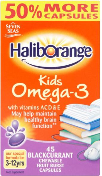 Haliborange Kids Omega 3 Blackcurrant 45 Chewables