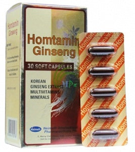 Homtamin Ginseng 30 Capsules