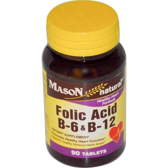 Mason Folic Acid B6 & B12 90 Tablets