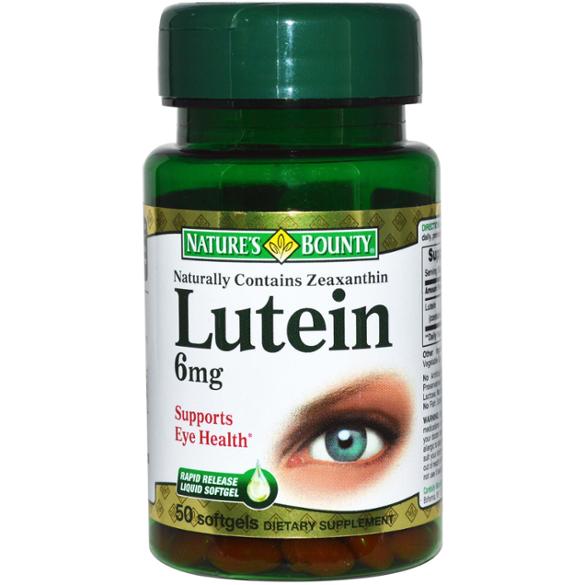 Nature's Bounty Lutein 6 mg 50 Soft Gels