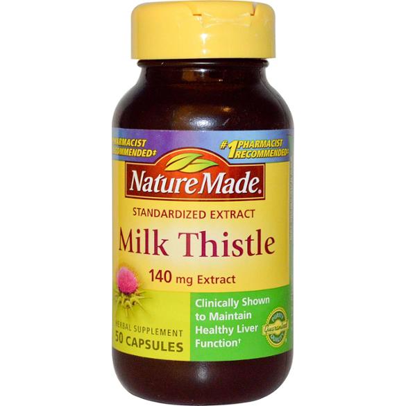 Nature Made Milk Thistle 140 mg 50 Capsules