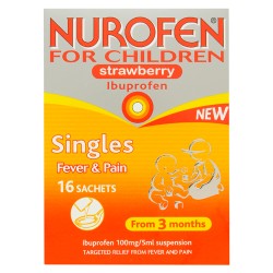 Nurofen Oral Suspension 100 mg/5 ml 16 Sachets