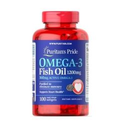 Puritan's Pride Omega 3 Fish Oil 1200 mg 100 Soft Gels