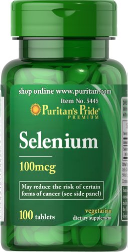 Puritan's Pride Selenium 100 mcg 100 Tablets